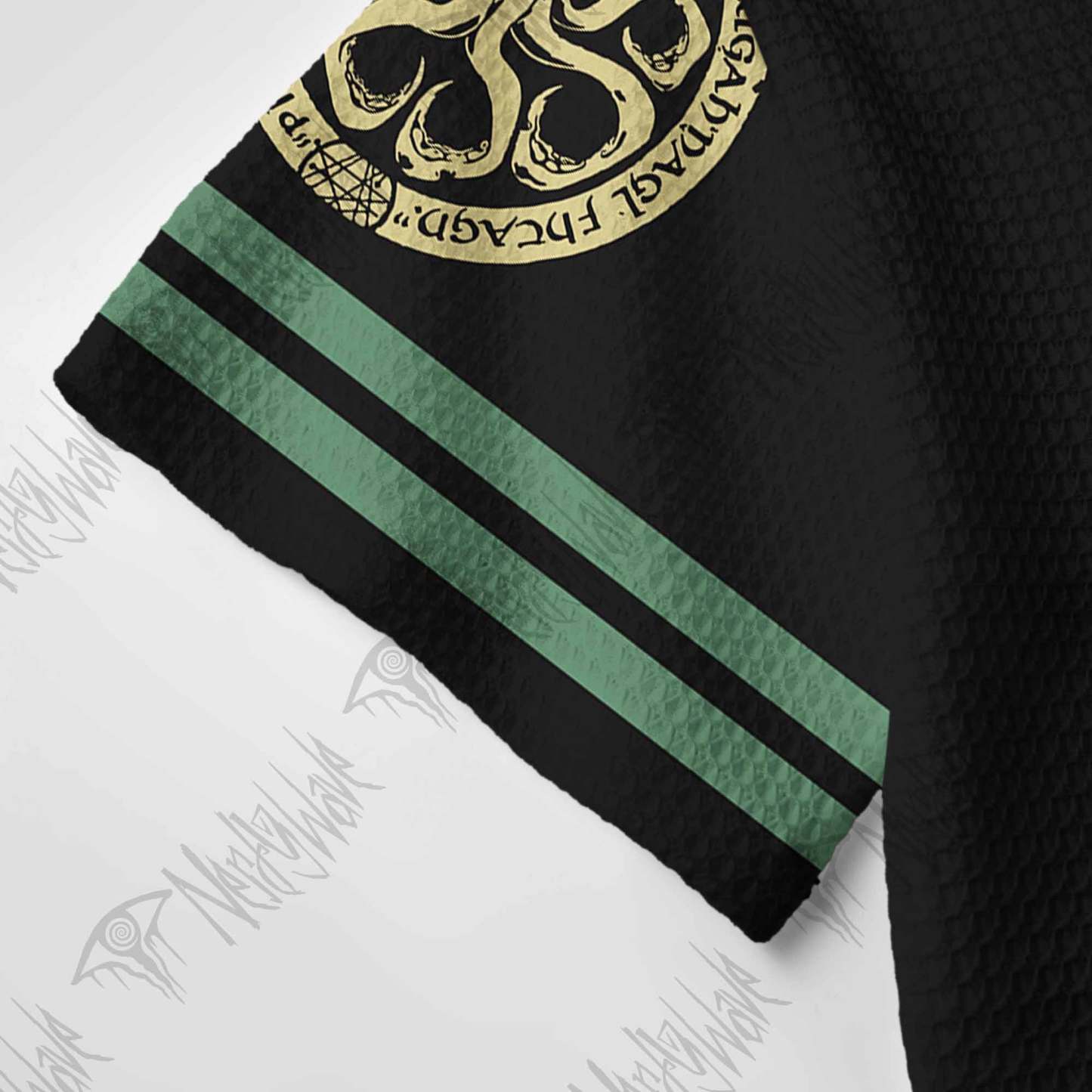 Cthulhu Gaze Crochet Knit Polo Shirt