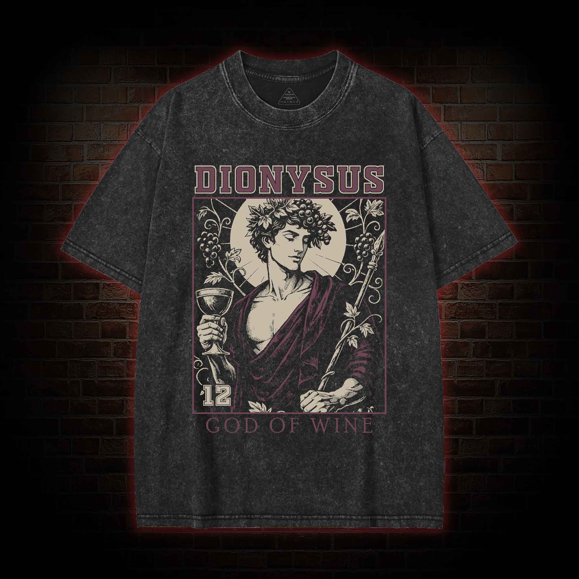God of Wine Washed T-shirt