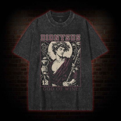 God of Wine Washed T-shirt