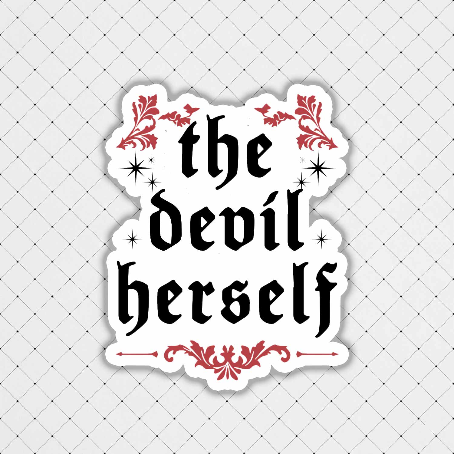 The Devil Herself Sticker