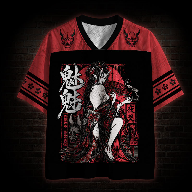 Oni Geisha Yokai Mesh Jersey