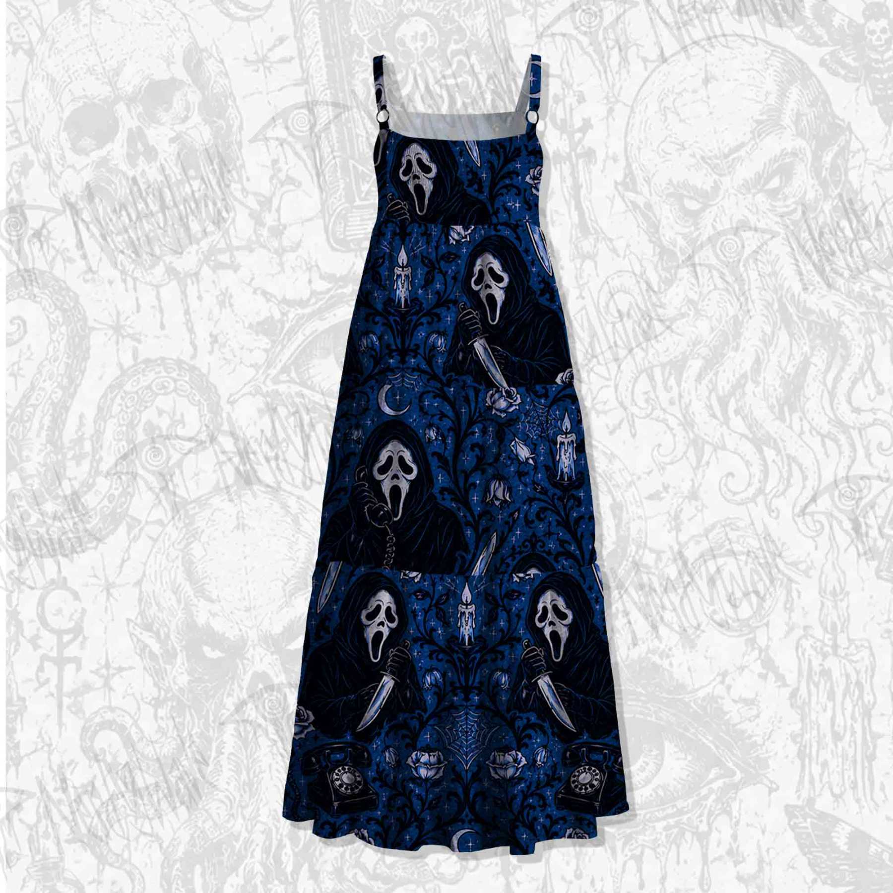 Don't Open the Door Wide Straps Maxi Dress