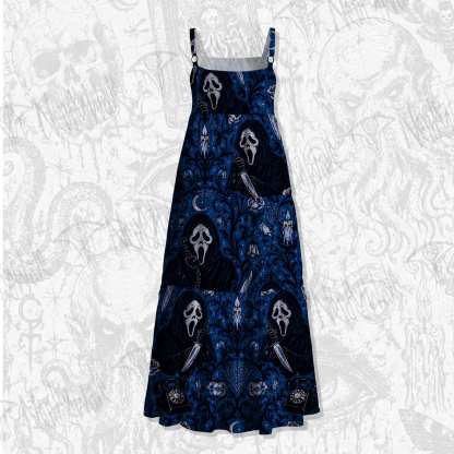 Don't Open the Door Wide Straps Maxi Dress