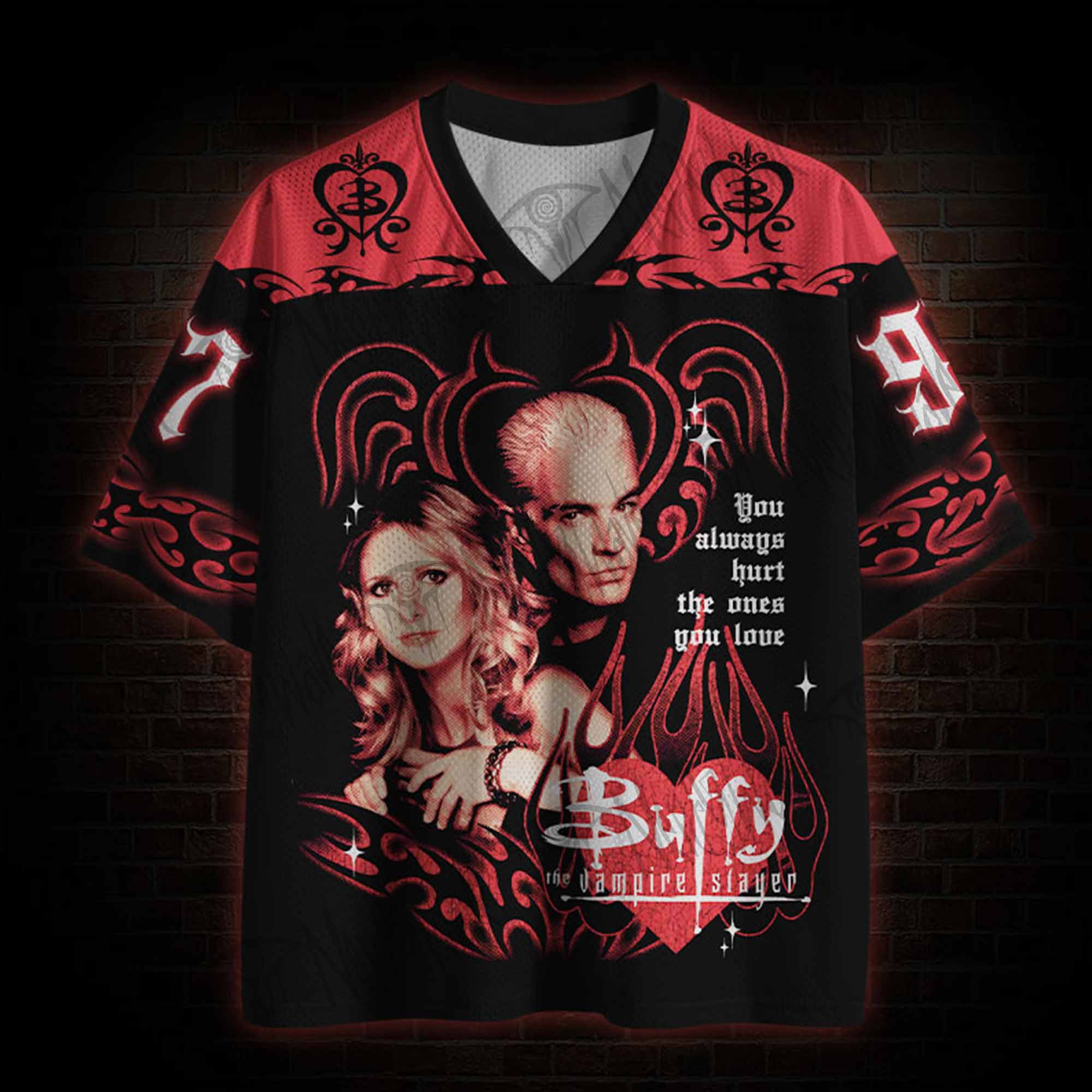 You always hurt the ones you love Mesh Jersey