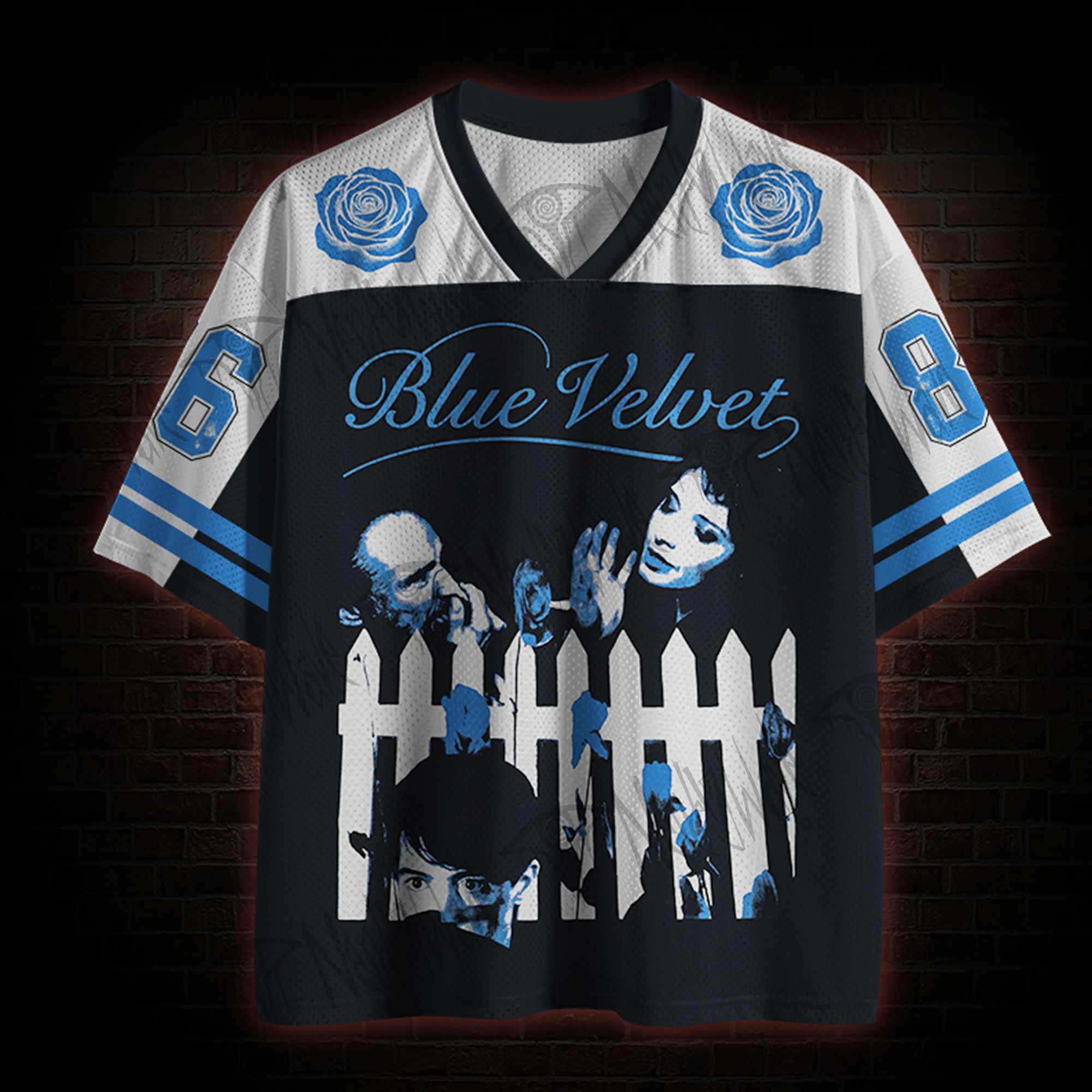 Blue Velvet Mesh Jersey