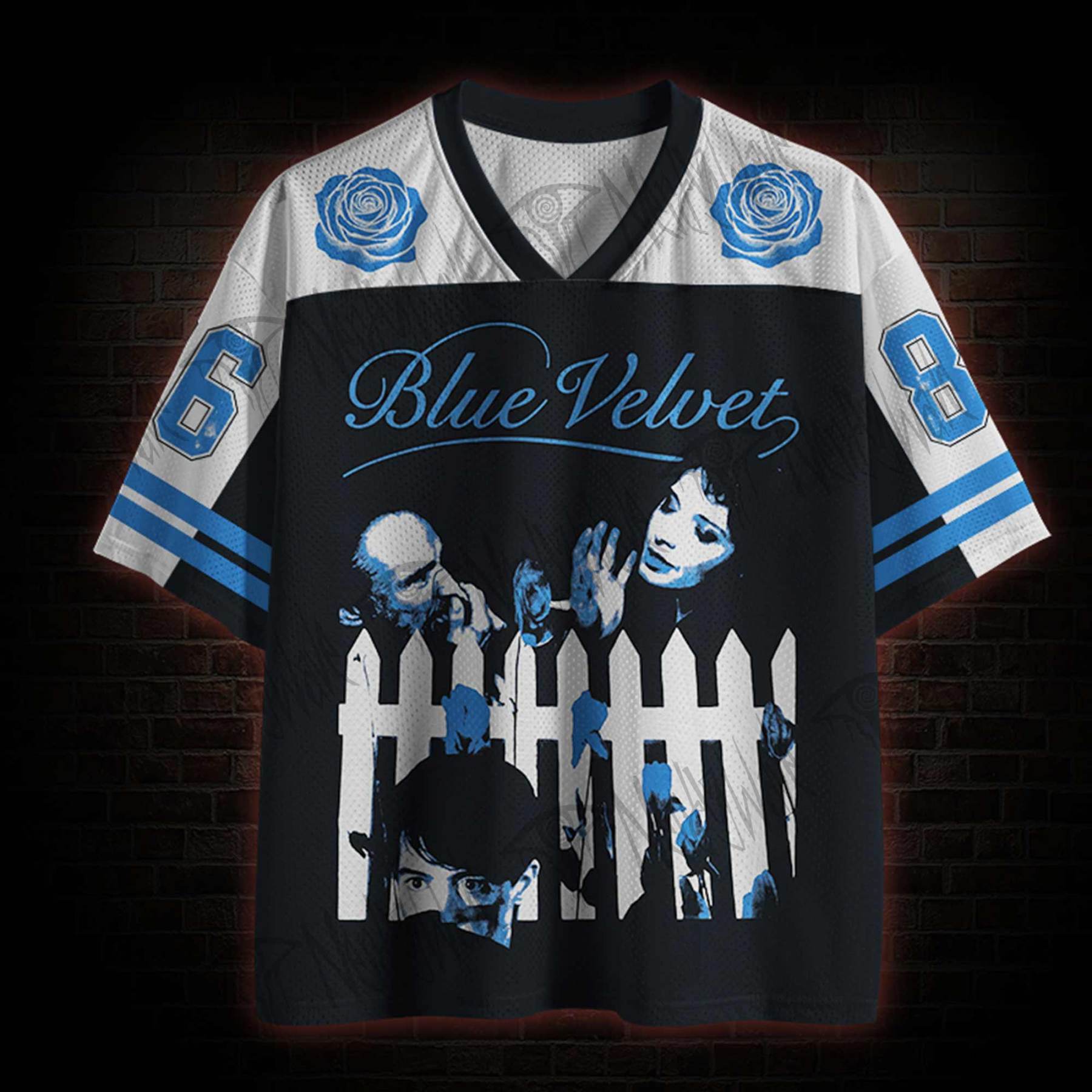 Blue Velvet Mesh Jersey