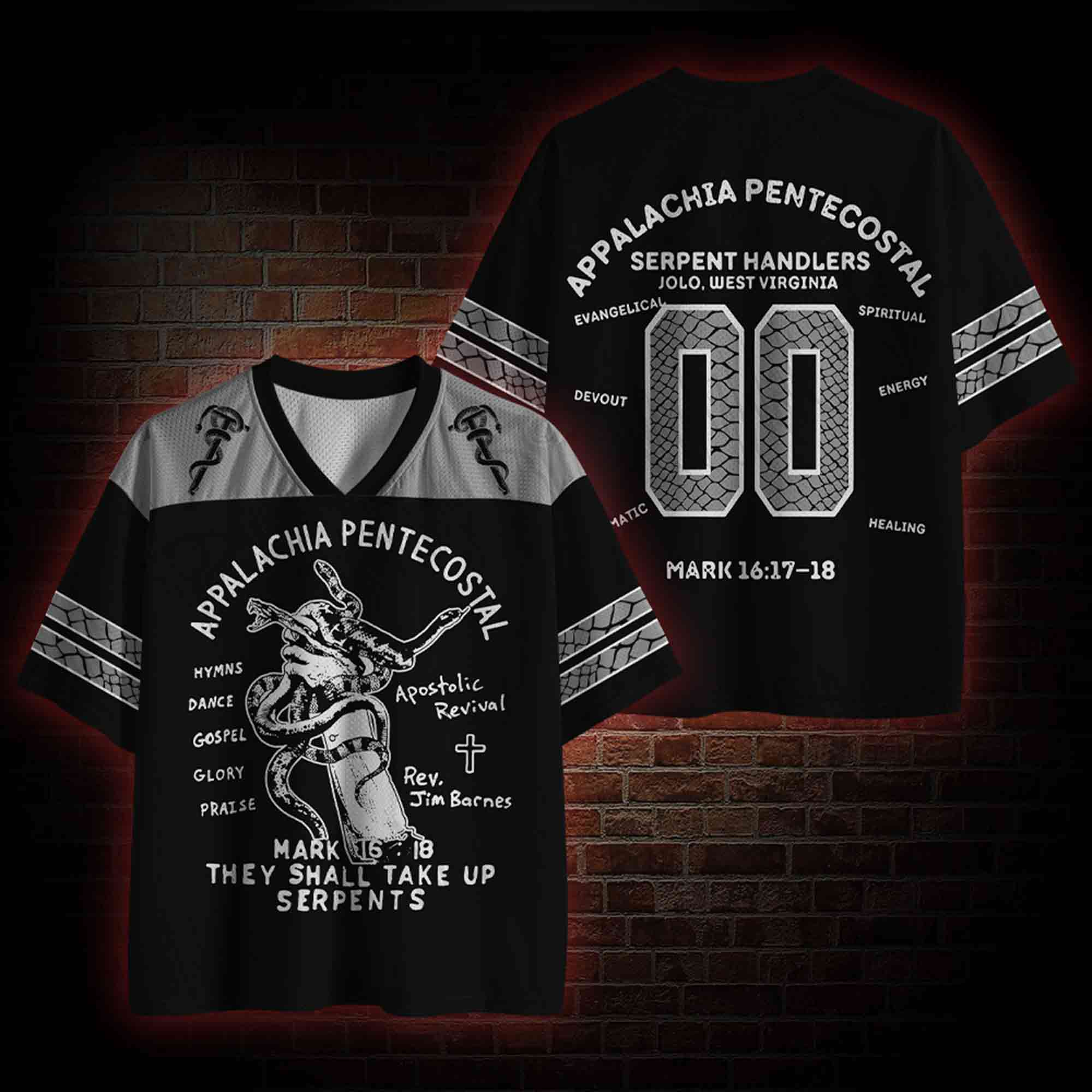 They Shall Take Up Serpents Mesh Jersey