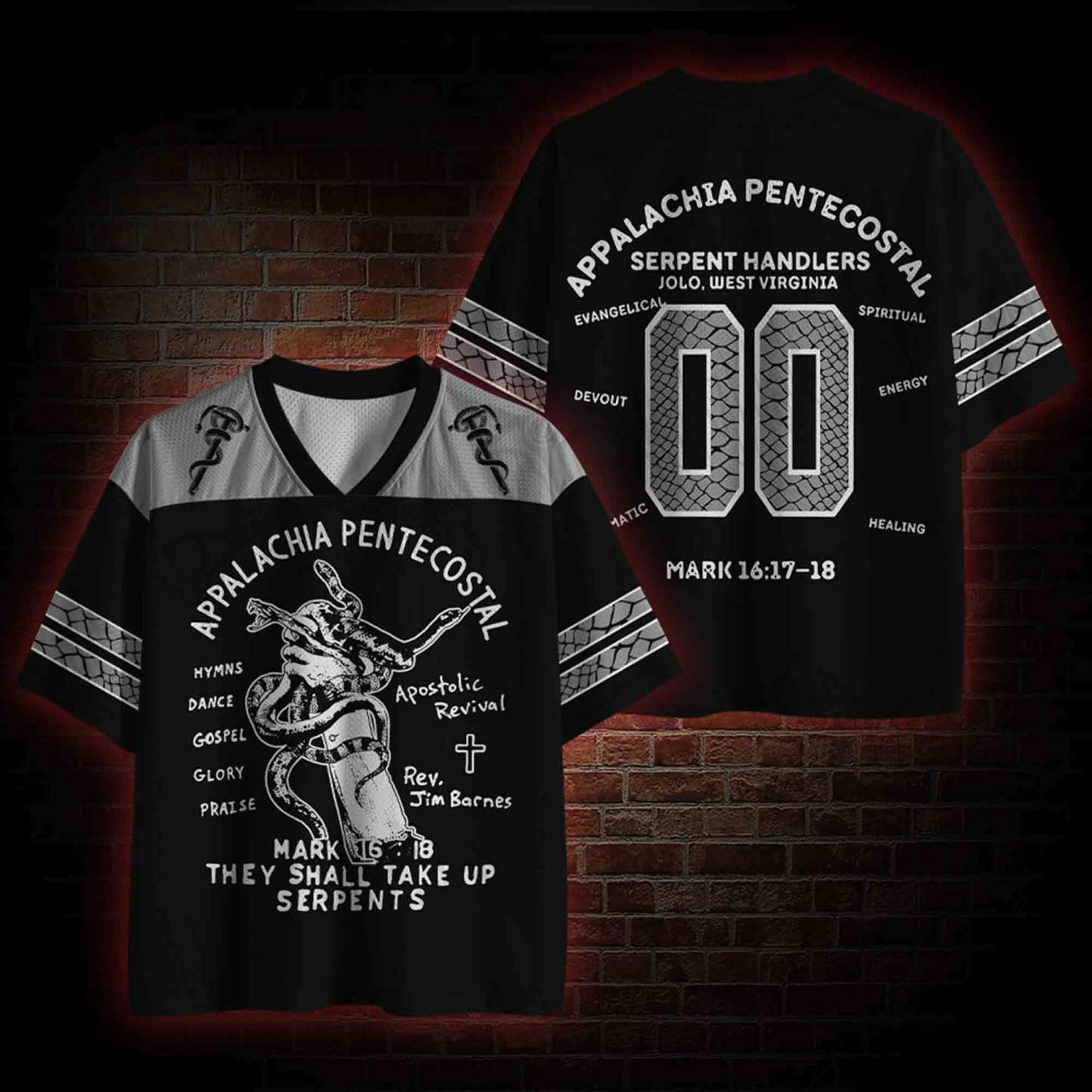 They Shall Take Up Serpents Mesh Jersey