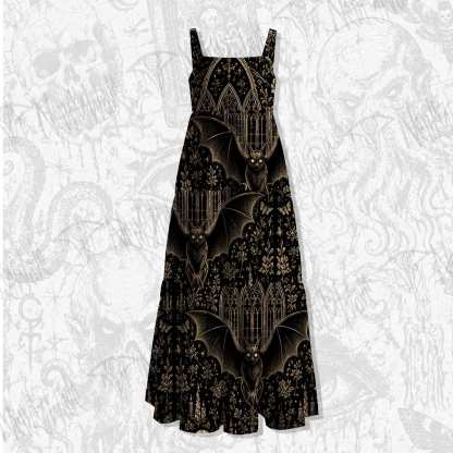 The Bat Wide Straps Maxi Dress