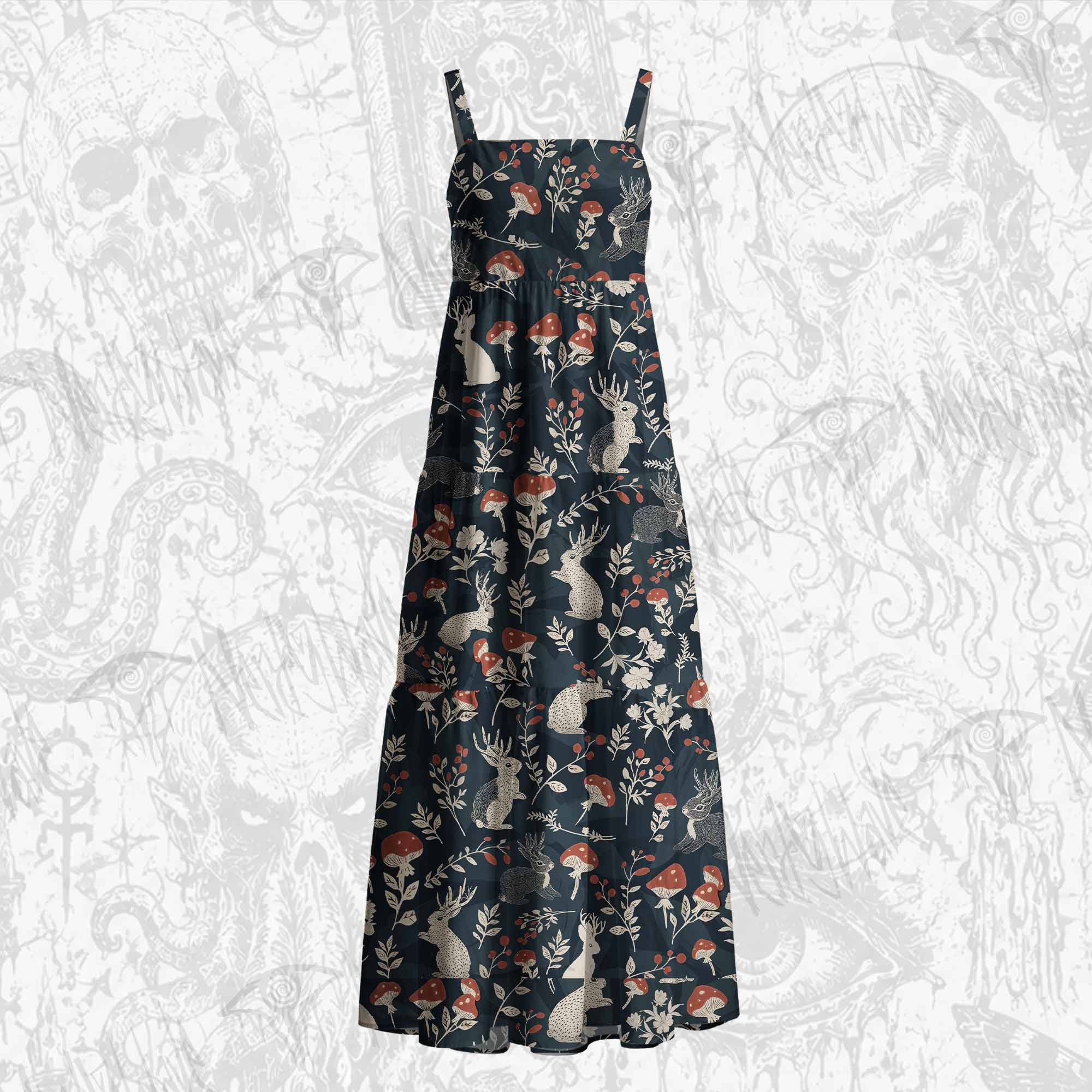 Jackalope Cotton Wide Straps Maxi Dress