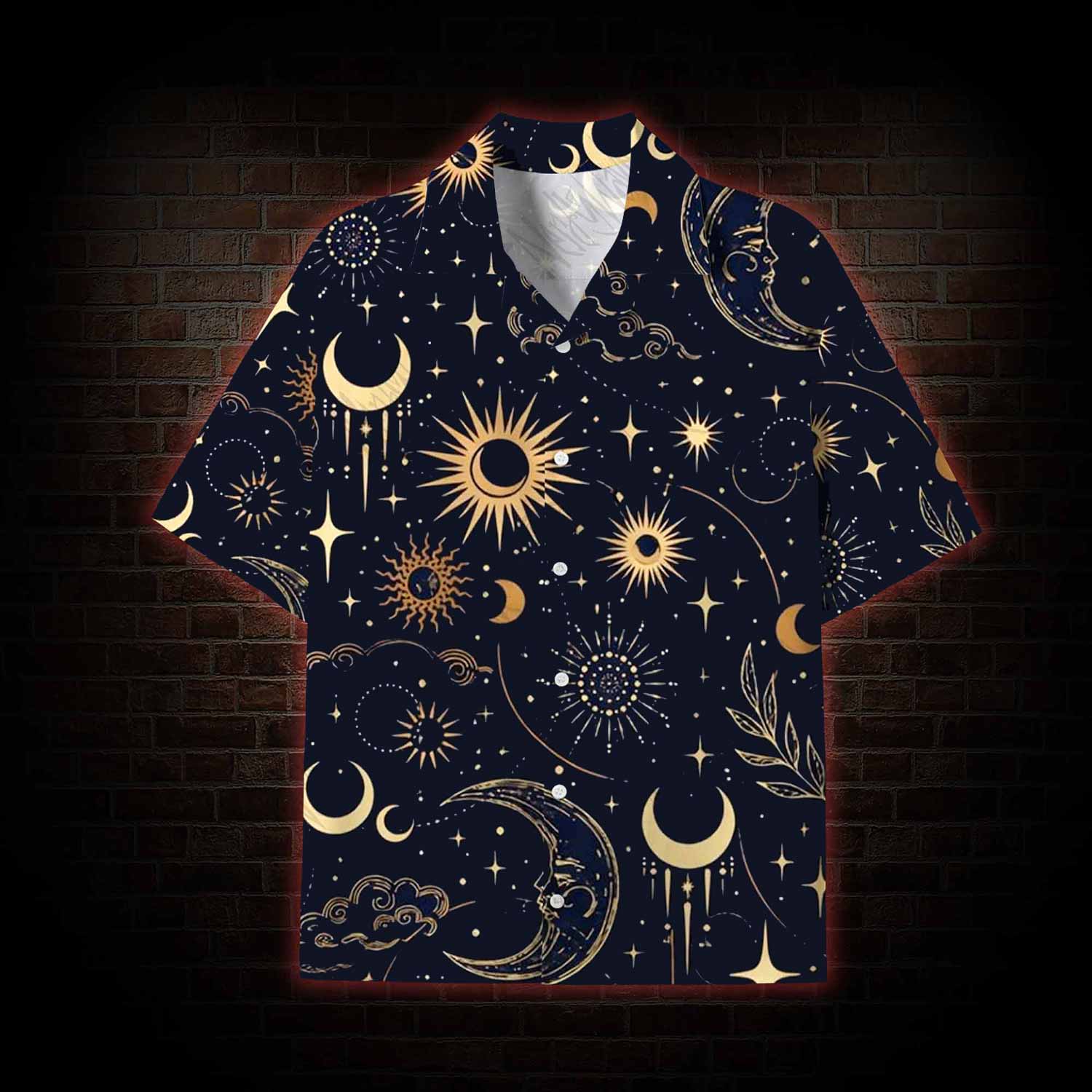 Celestial Aesthetic Lightweight Hawaiian Shirt