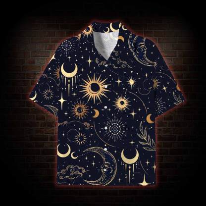 Celestial Aesthetic Lightweight Hawaiian Shirt