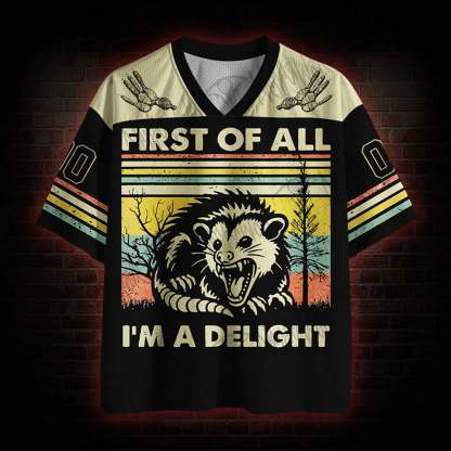 First of All I'm a Delight Mesh Jersey