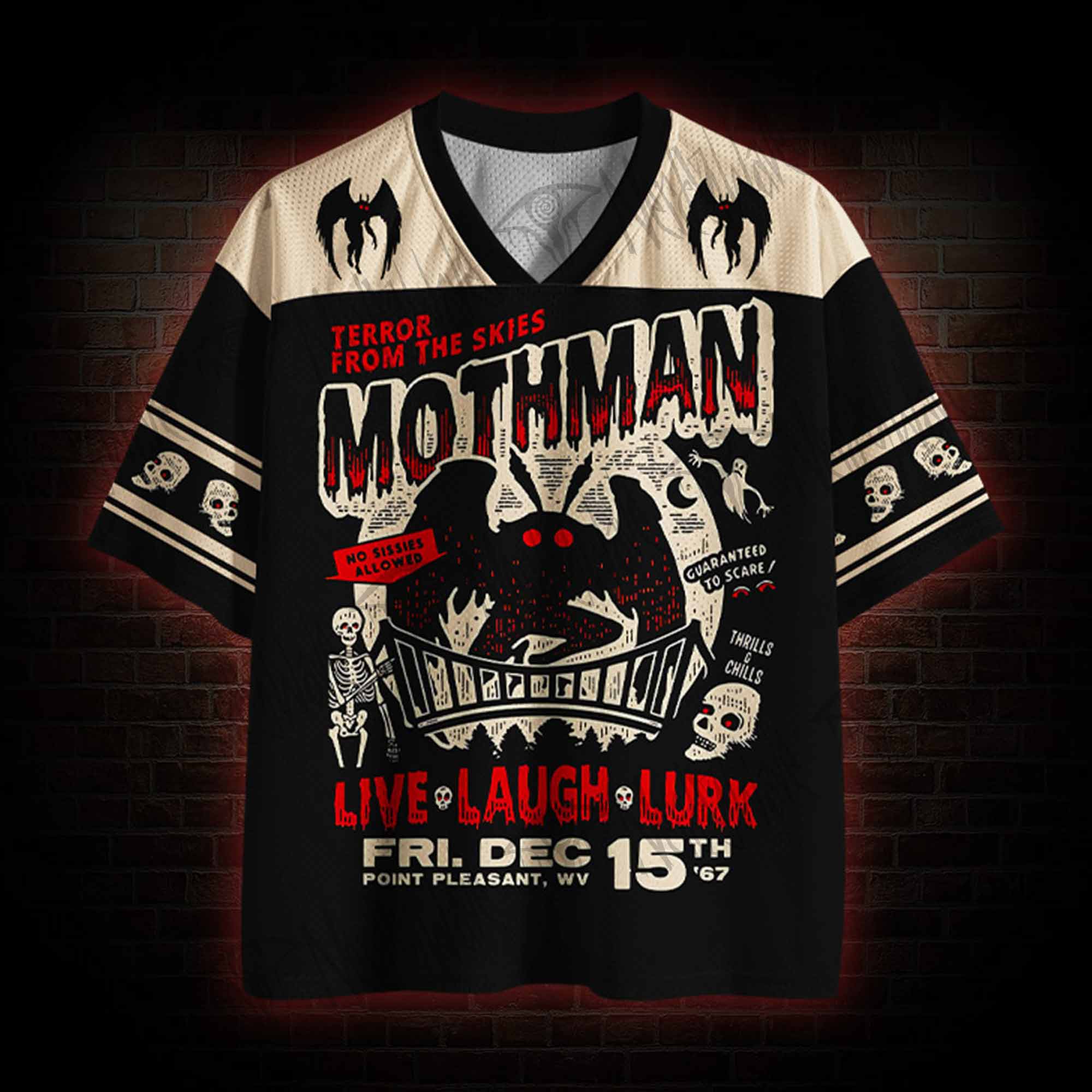 Terror From The Skies Mothman Mesh Jersey