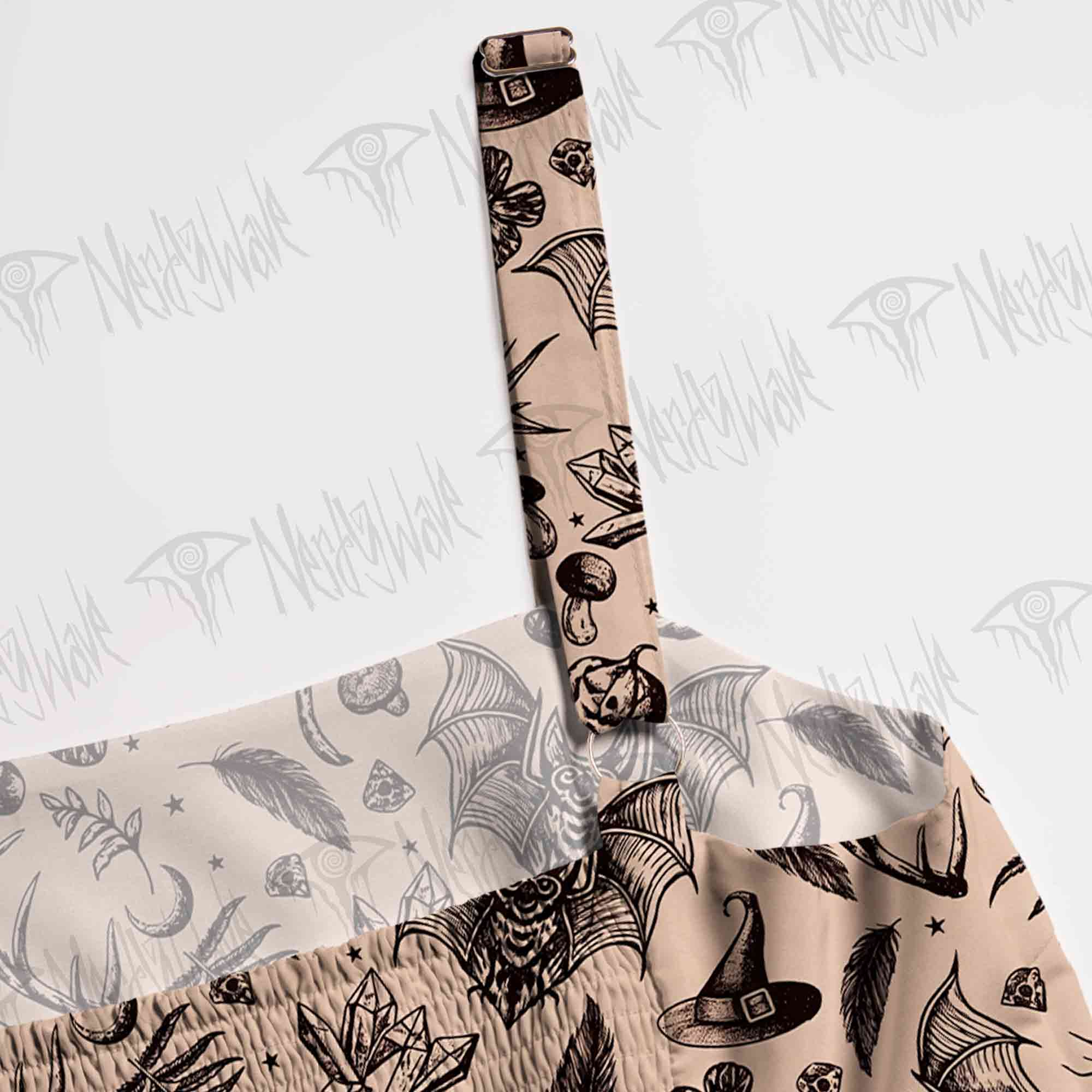 Witchy Botanical Wide Straps Maxi Dress