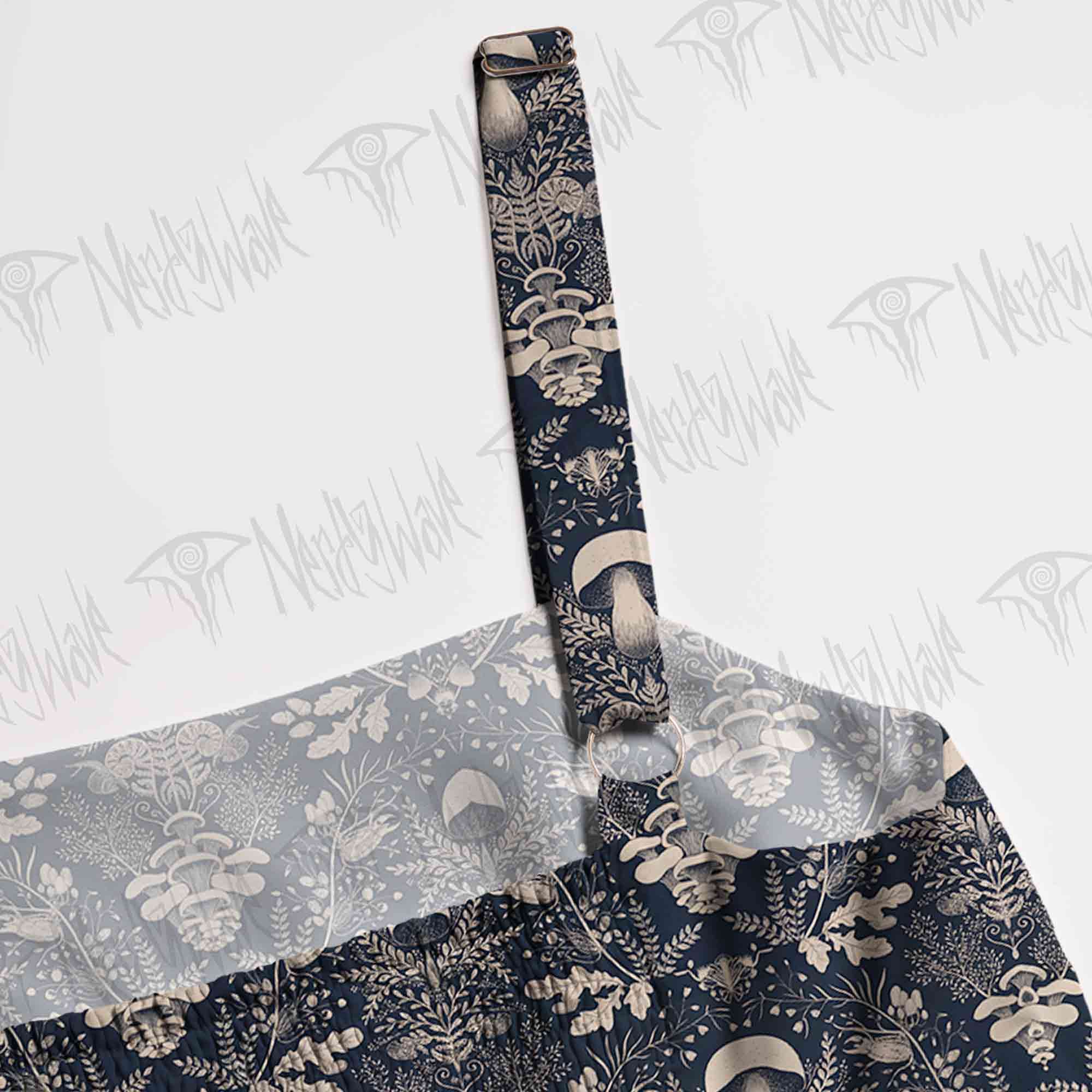 Mushroom Forest Wide Straps Maxi Dress