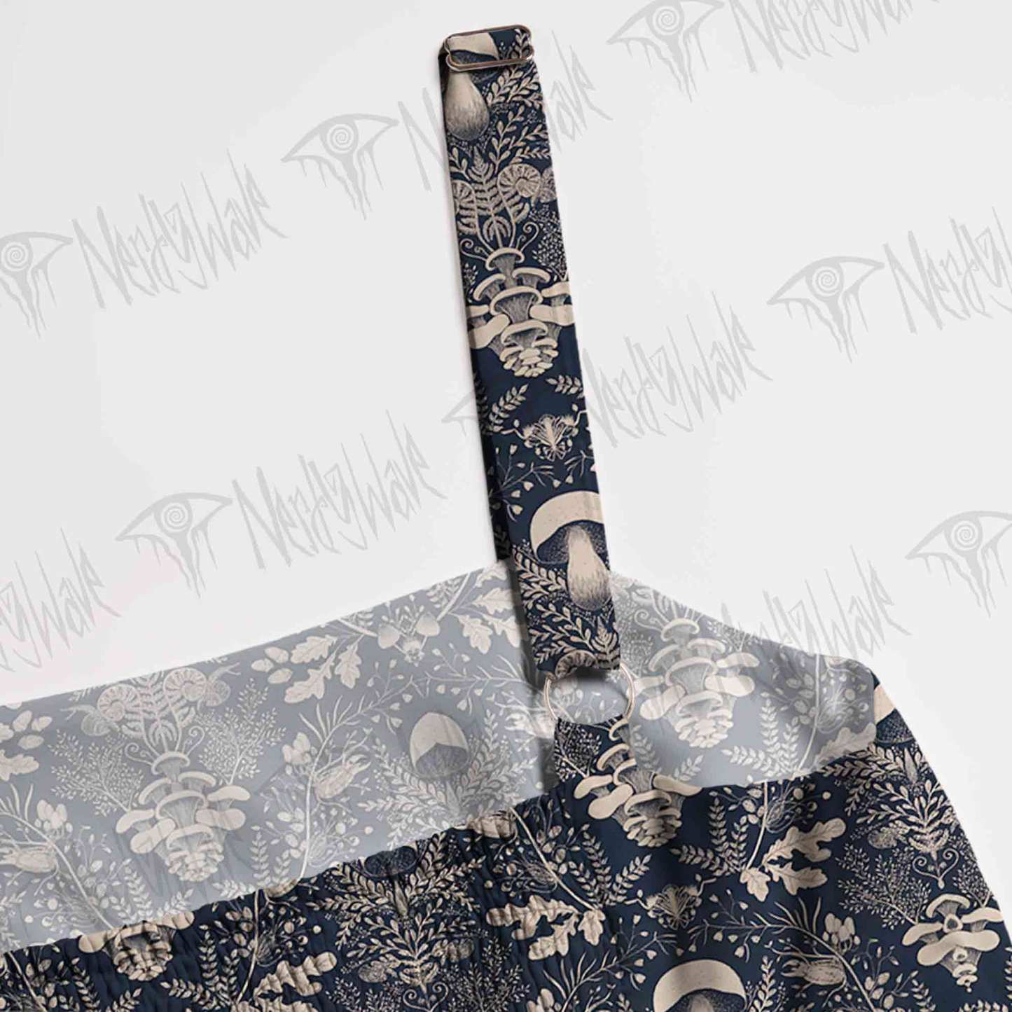 Mushroom Forest Wide Straps Maxi Dress