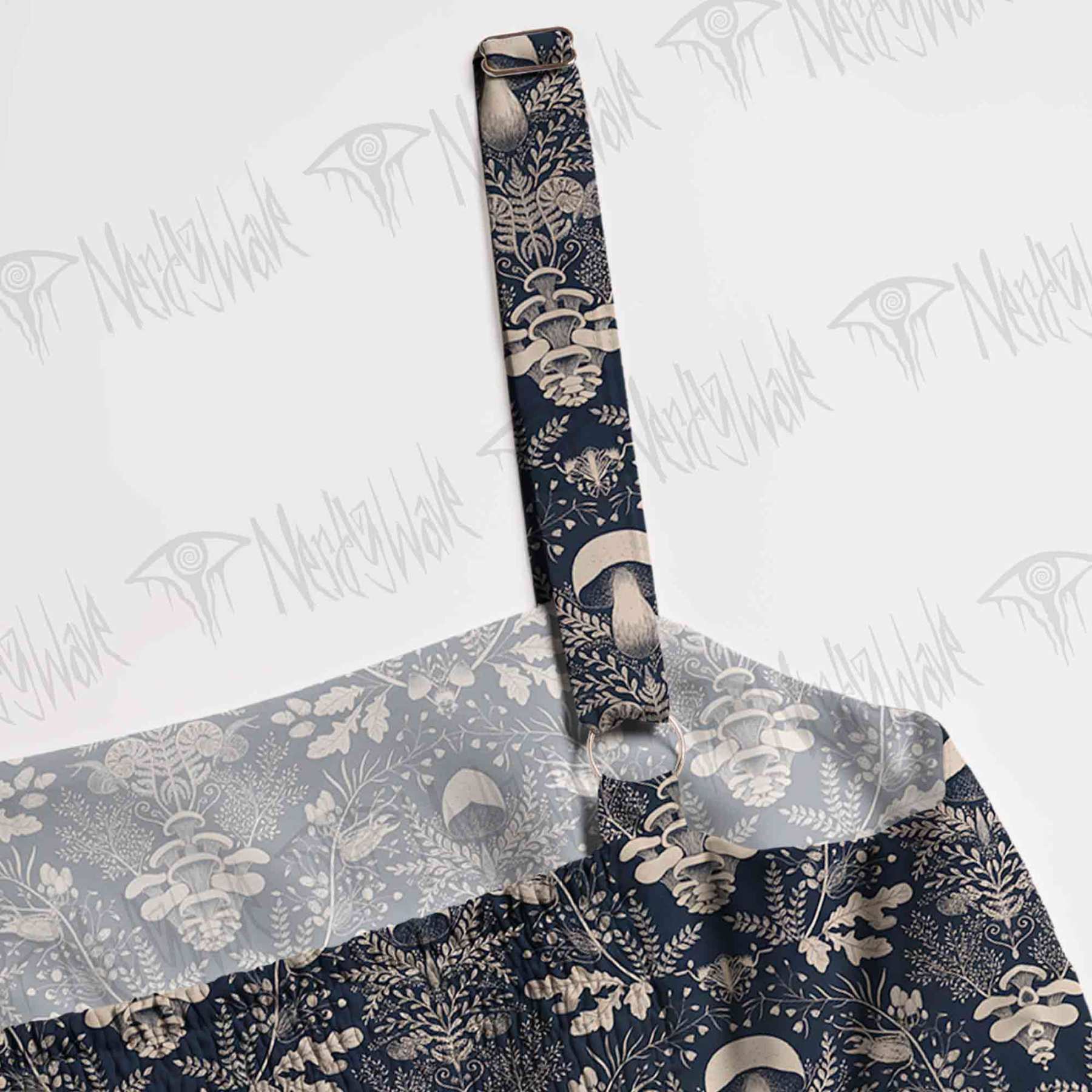 Mushroom Forest Wide Straps Maxi Dress