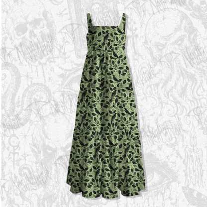 Prophetic Ravens Wide Straps Maxi Dress