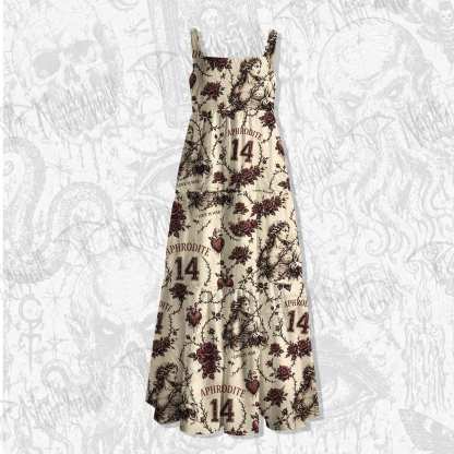 Love is War Wide Straps Maxi Dress
