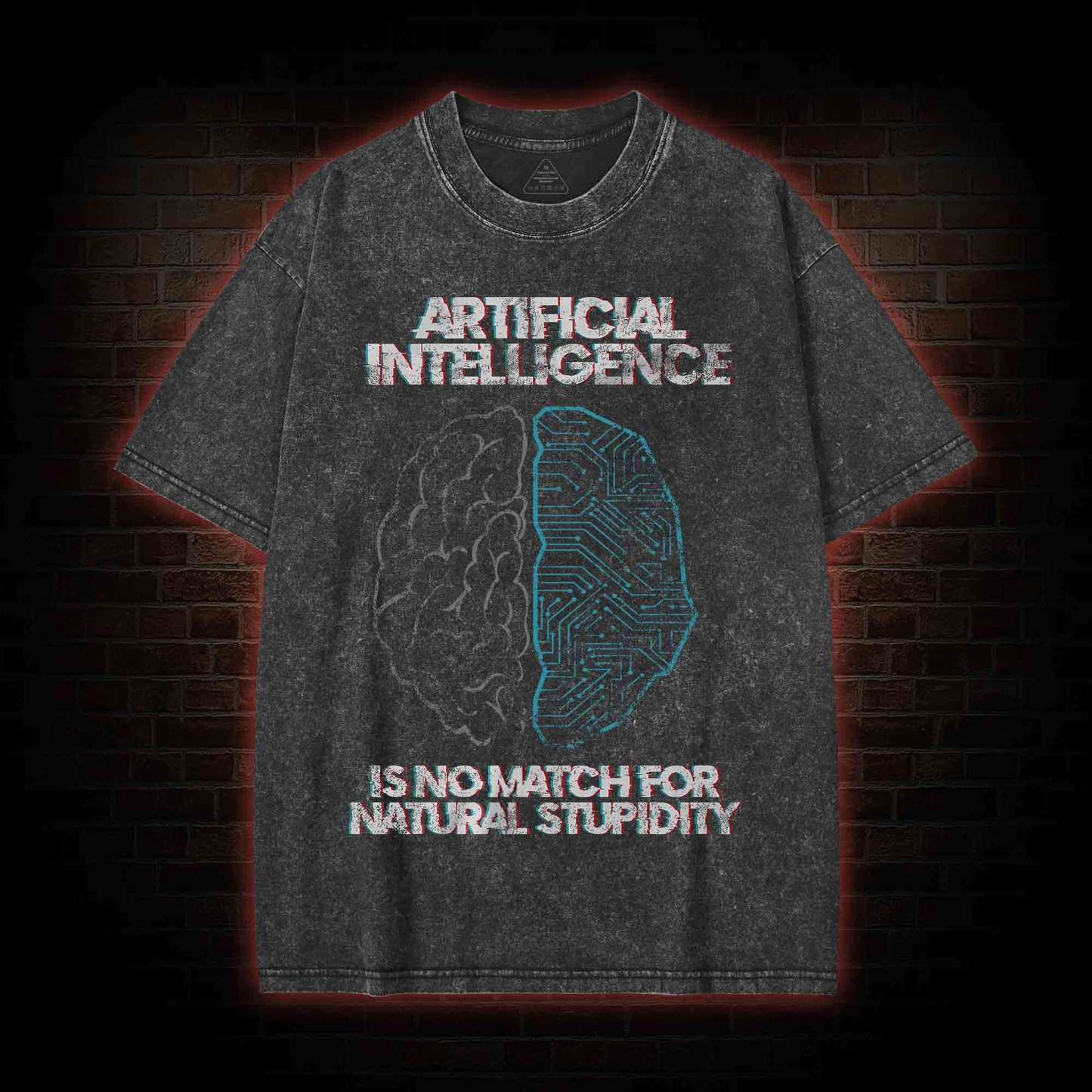 Artificial Intelligence Washed T-shirt