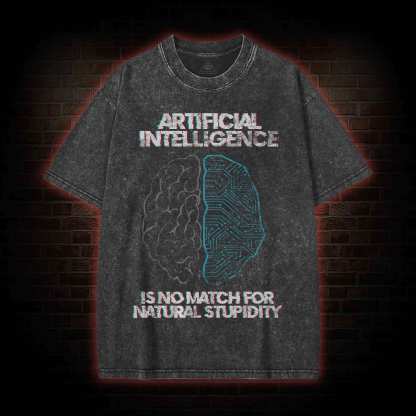 Artificial Intelligence Washed T-shirt