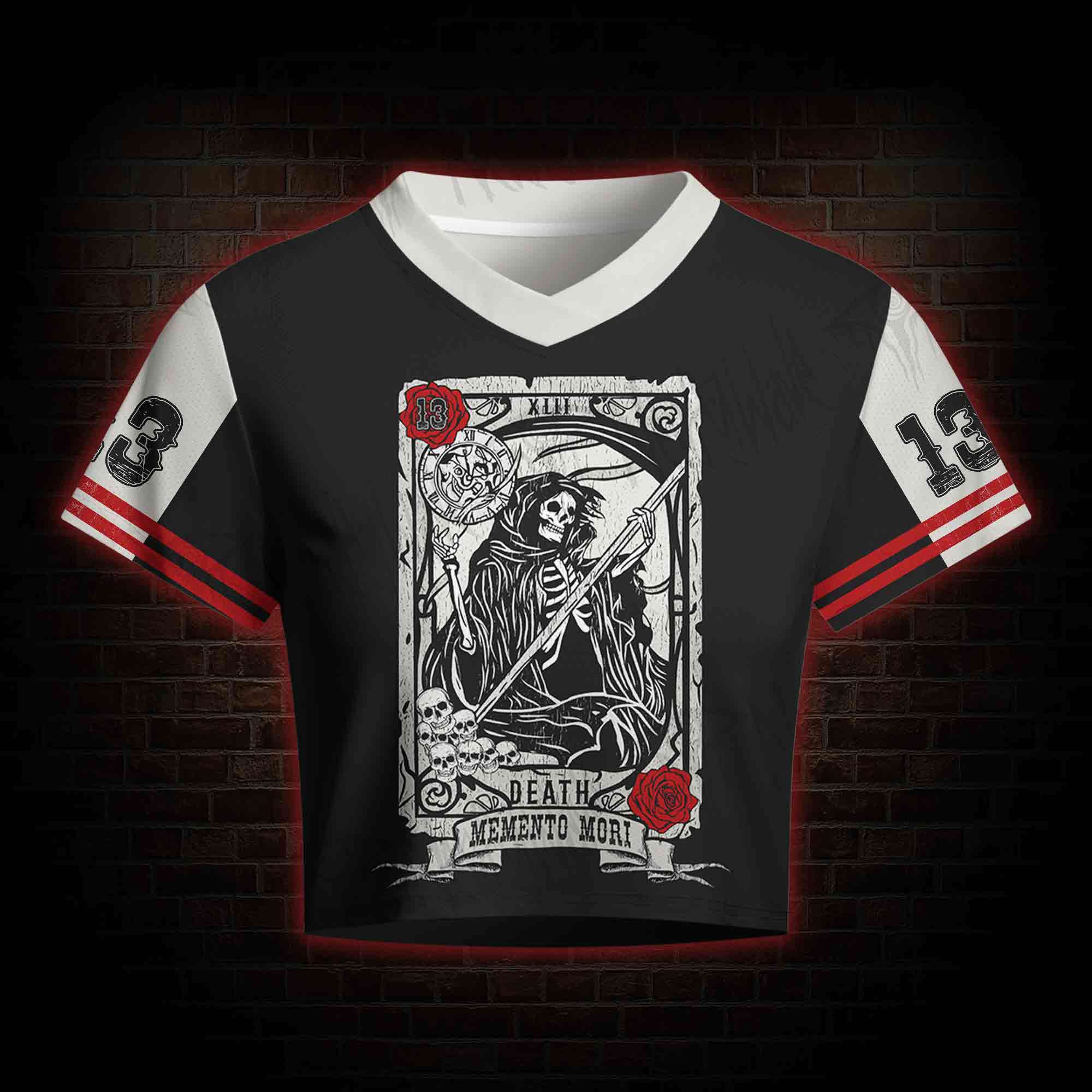 Memento Mori Women's Cropped Mesh Jersey