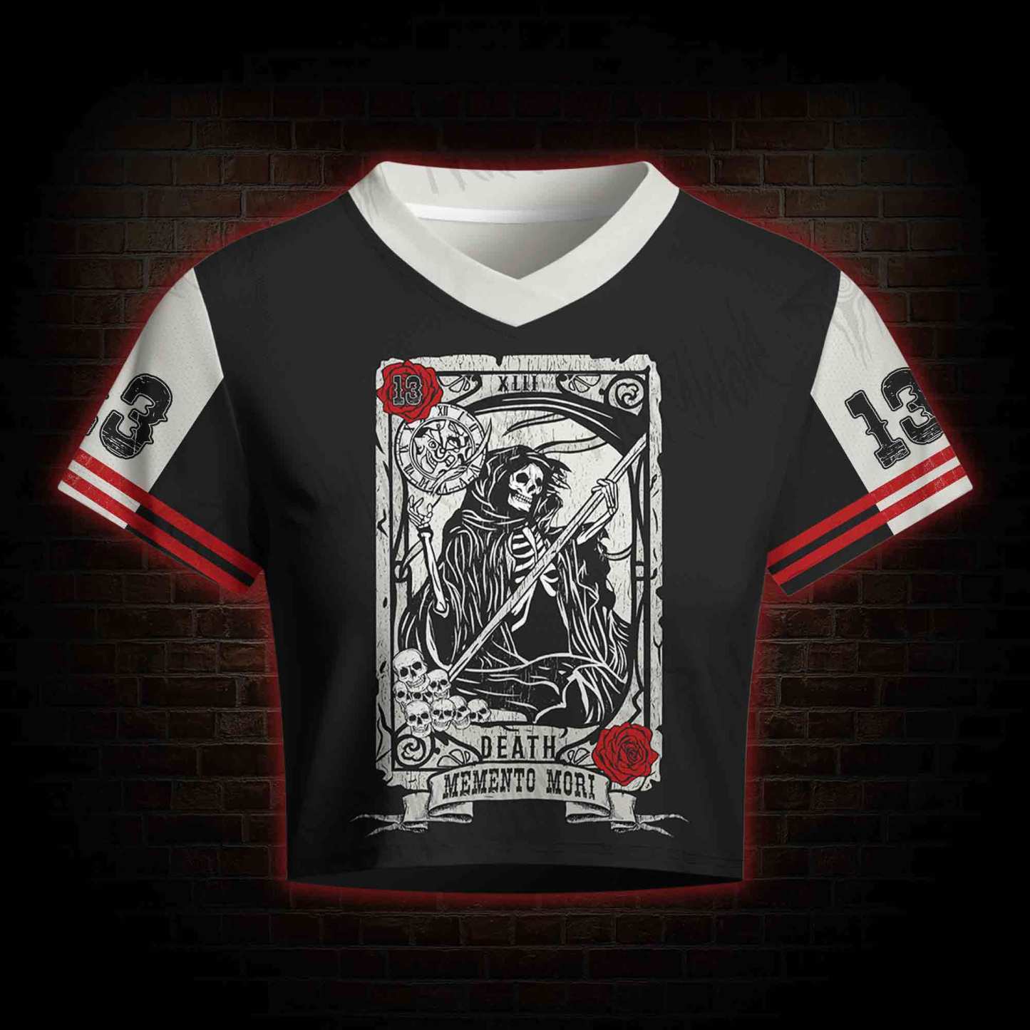 Memento Mori Women's Cropped Mesh Jersey