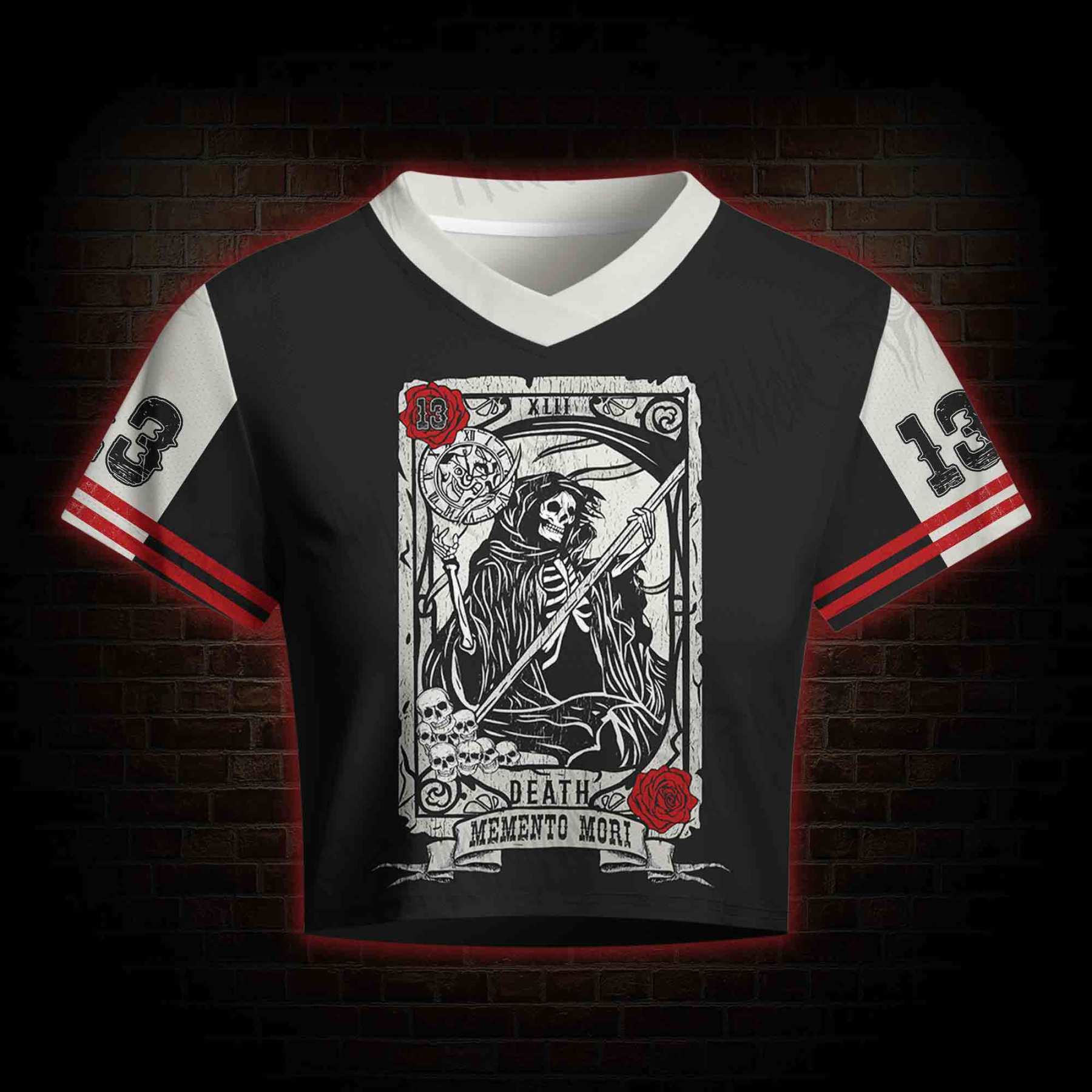 Memento Mori Women's Cropped Mesh Jersey