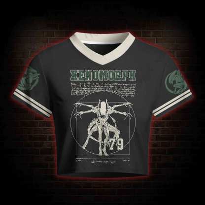 Alien Horror Women's Cropped Mesh Jersey