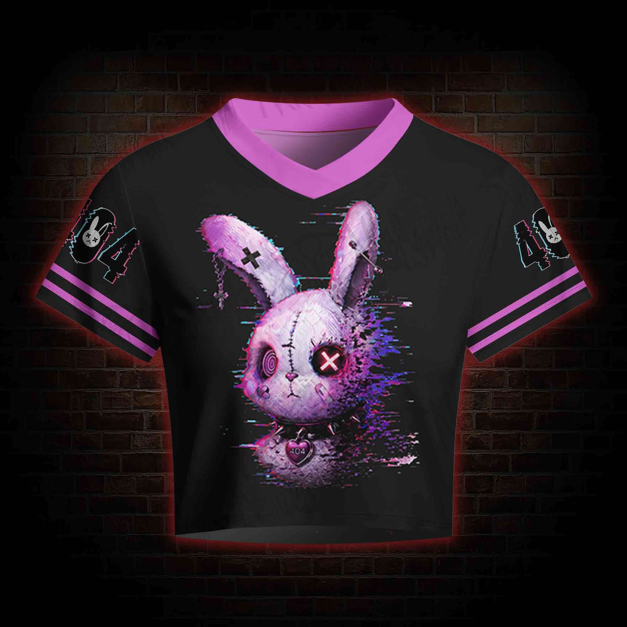 Error 404 Women's Cropped Mesh Jersey