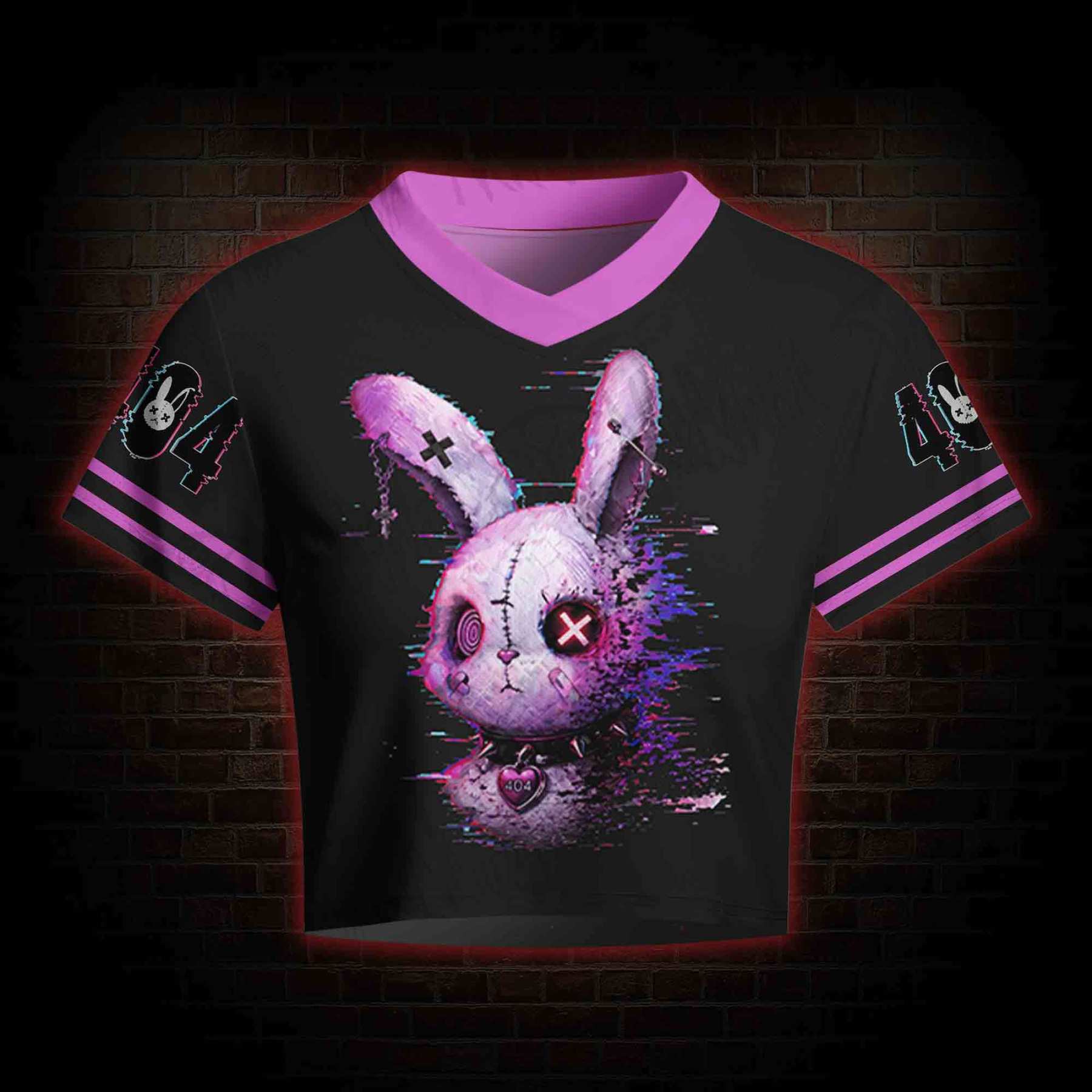 Error 404 Women's Cropped Mesh Jersey