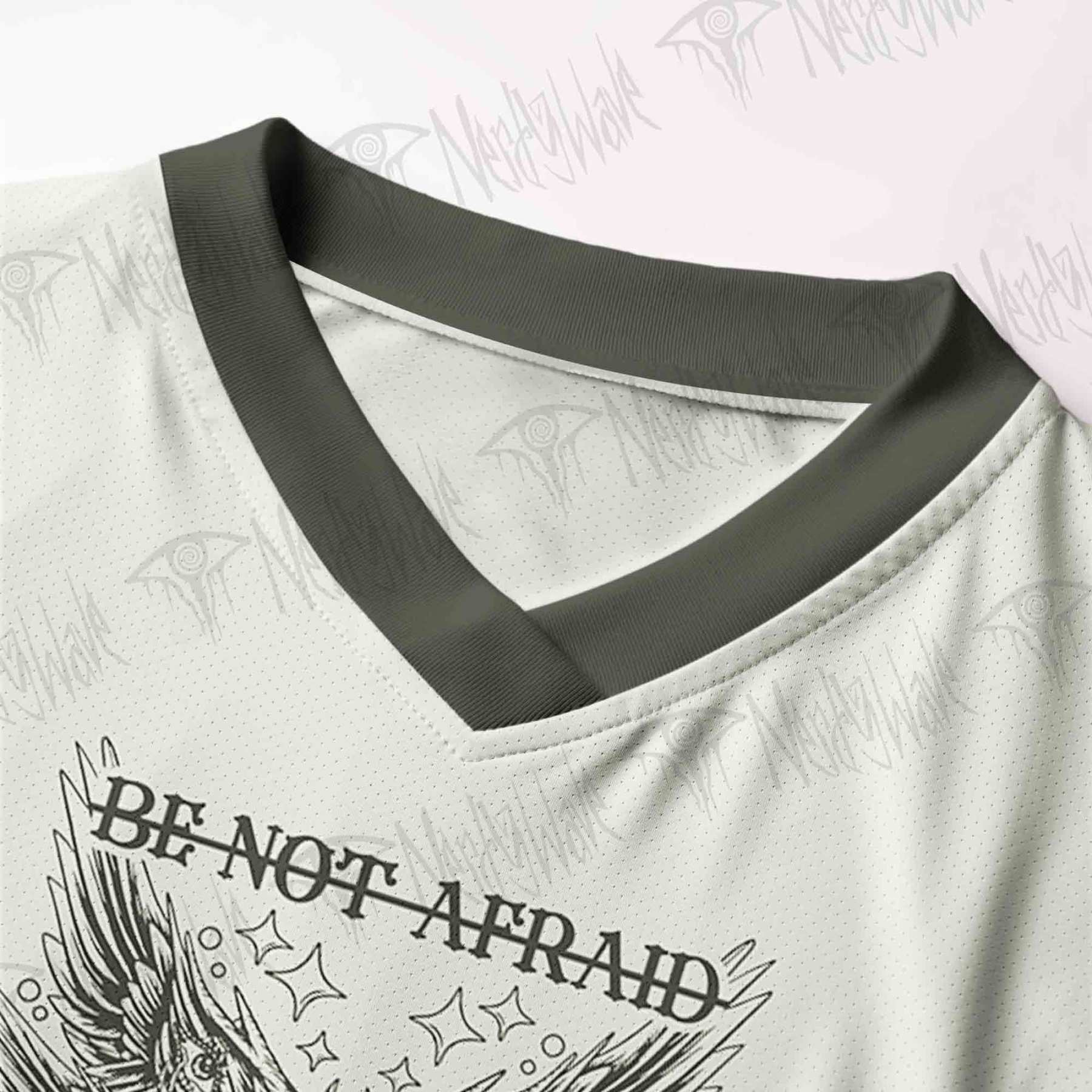 Be Not Afraid Women's Cropped Mesh Jersey