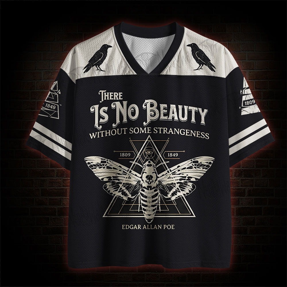Gothic Crow Death's Head Moth Mesh Jersey