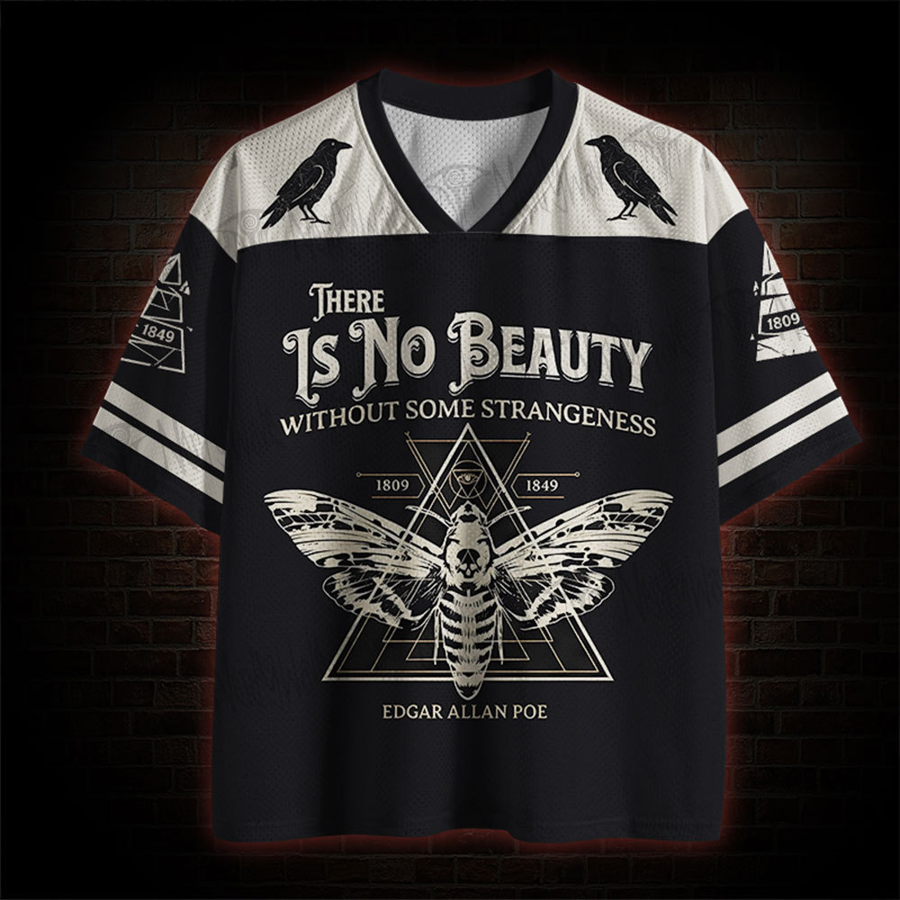 Gothic Crow Death's Head Moth Mesh Jersey