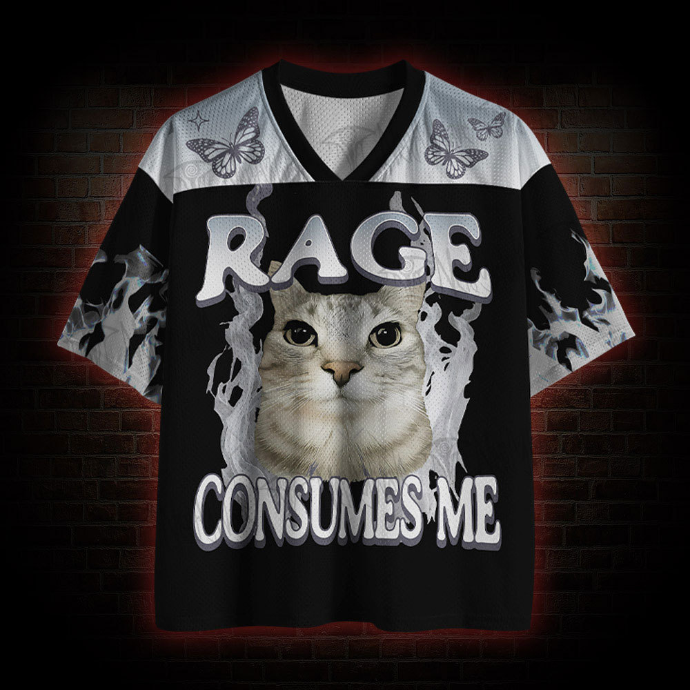 Rage Consumes Me Cat Mesh Jersey