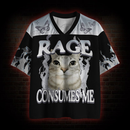 Rage Consumes Me Cat Mesh Jersey