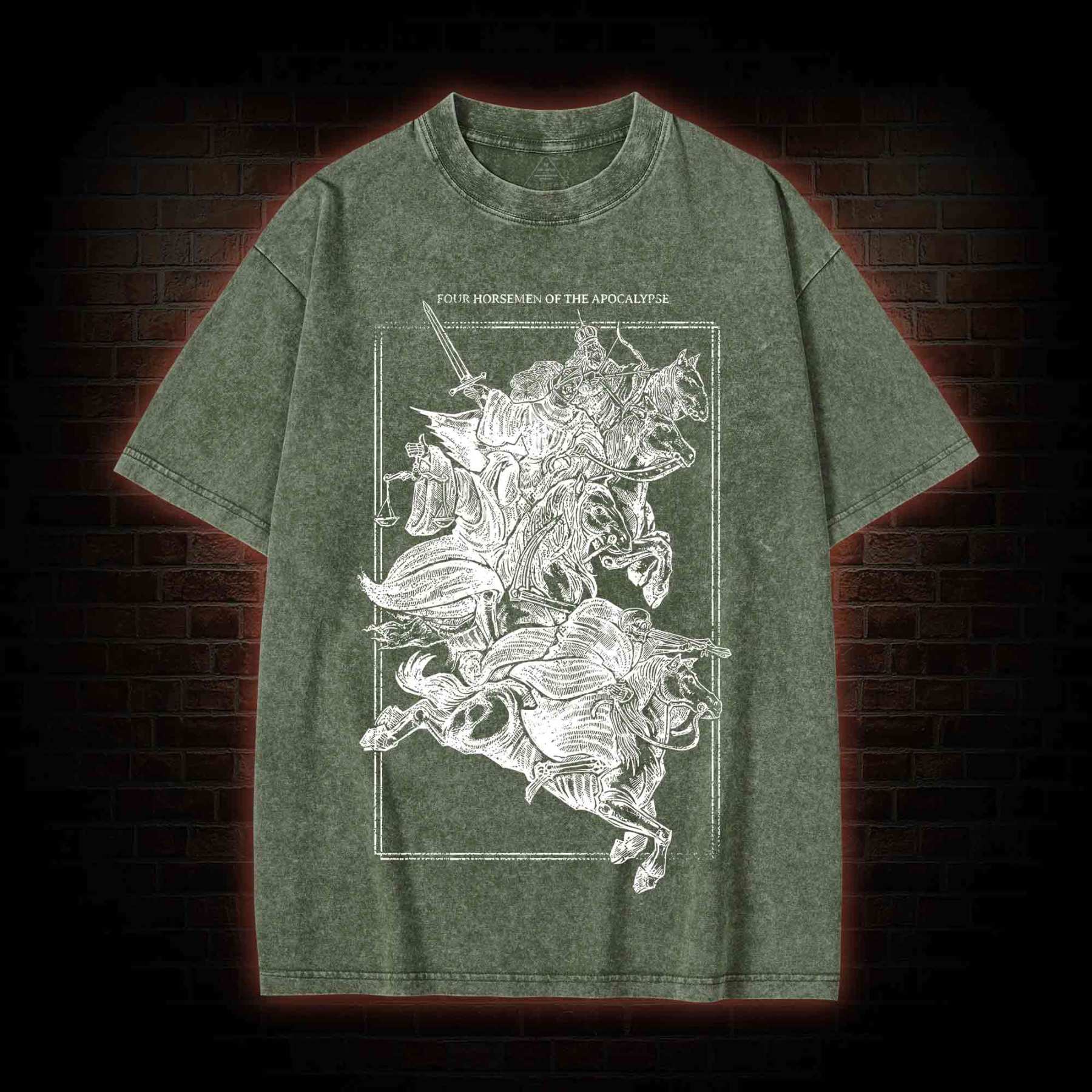 The Knight of the Apocalypse Washed T-shirt