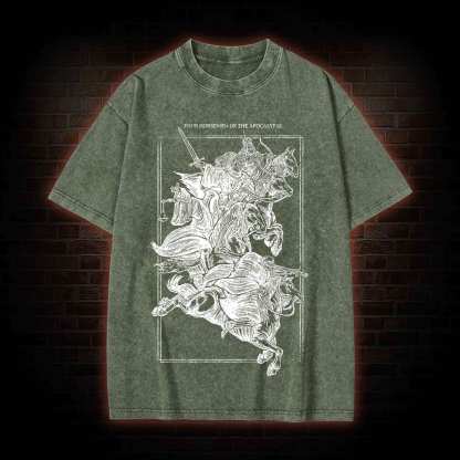 The Knight of the Apocalypse Washed T-shirt