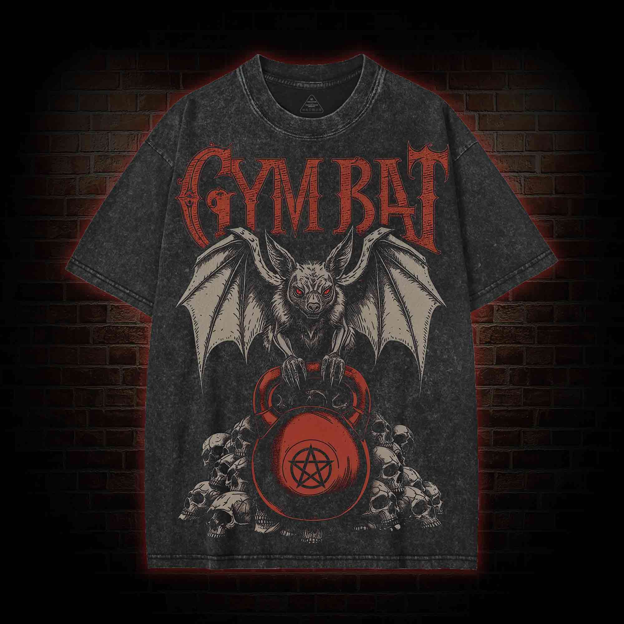 Gym Power Streetwear Washed T-shirt