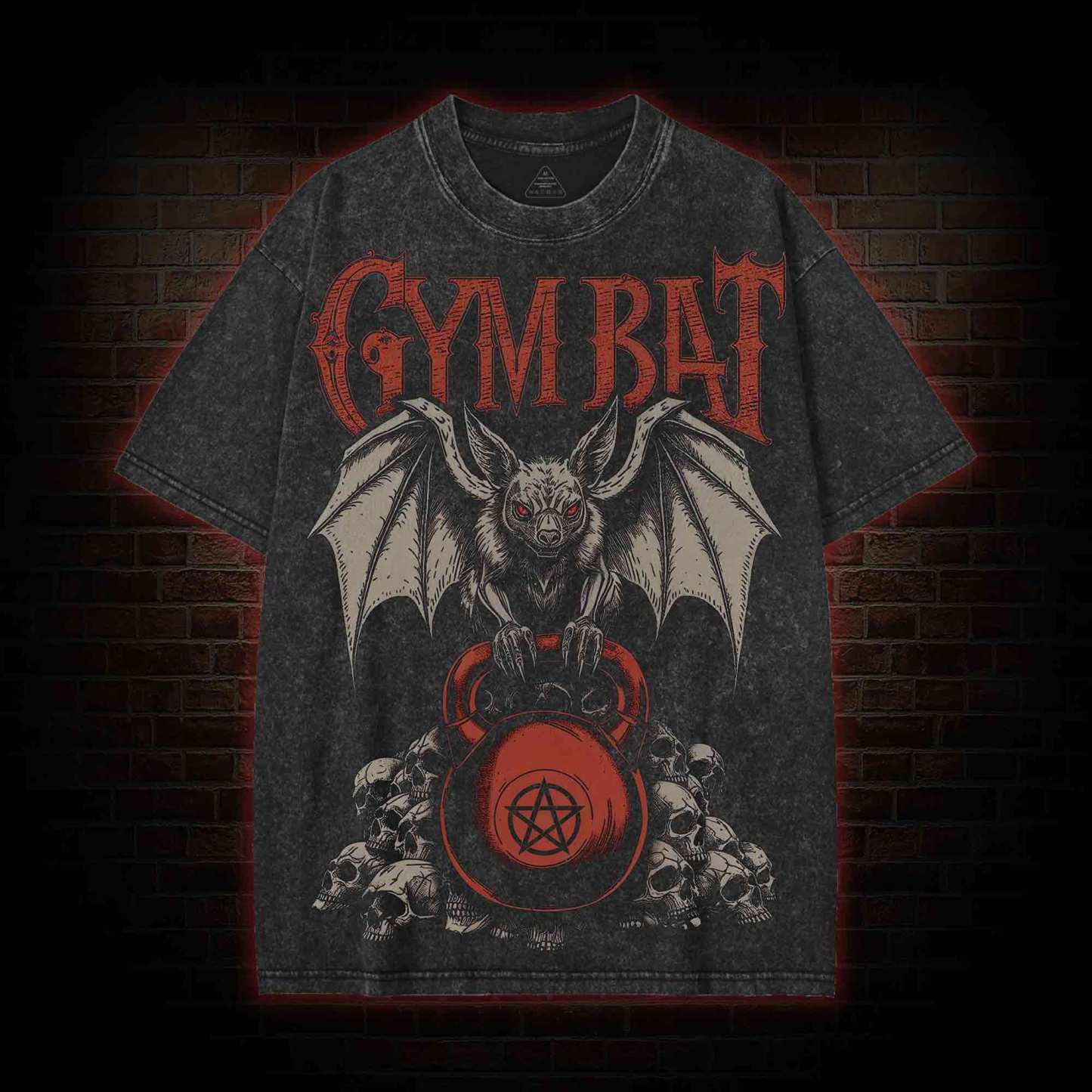 Gym Power Streetwear Washed T-shirt