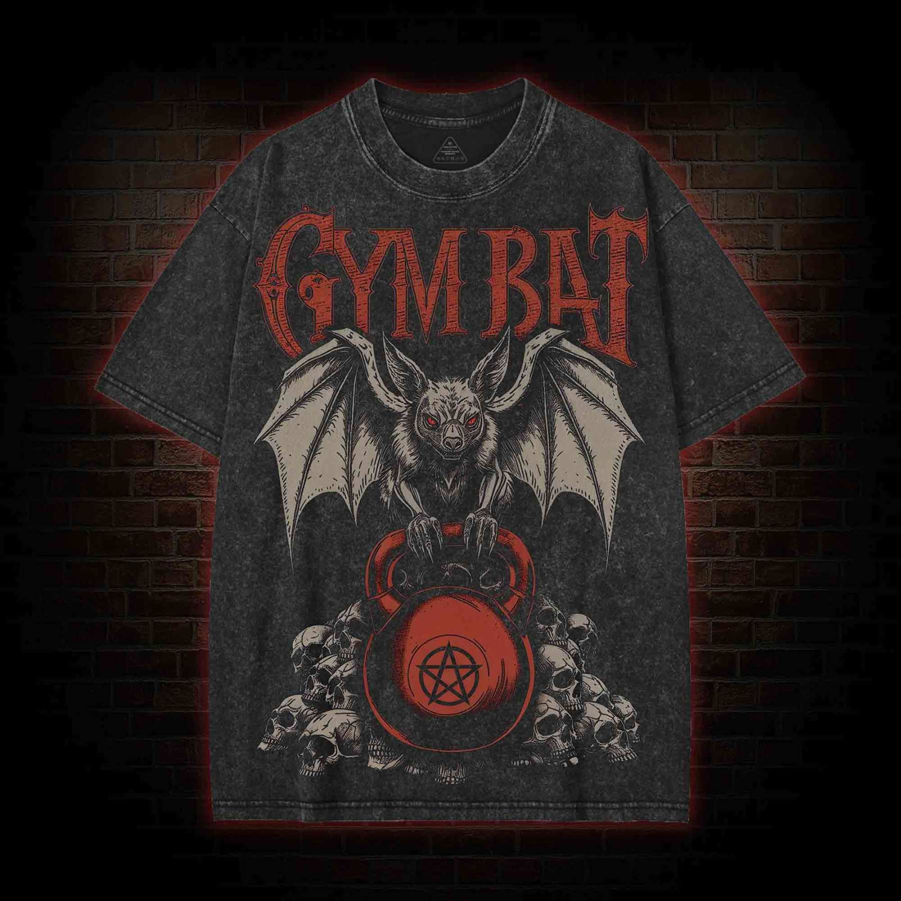 Gym Power Streetwear Washed T-shirt
