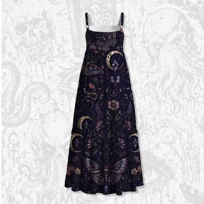 Moth and Botanical Wide Straps Maxi Dress