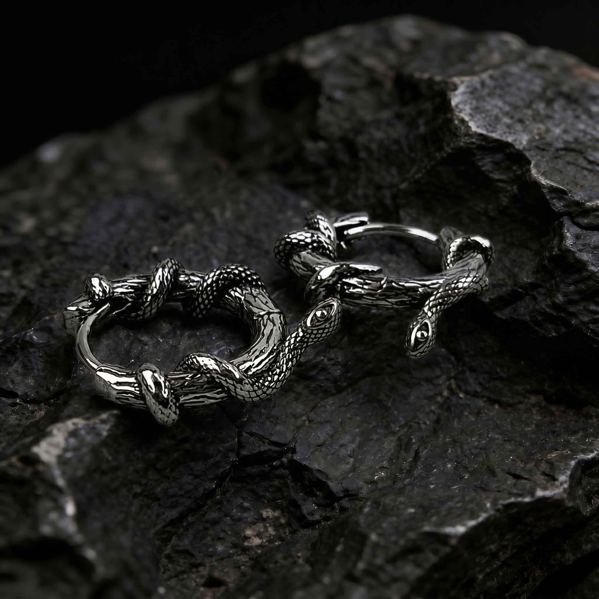 Twisted Snake Earring