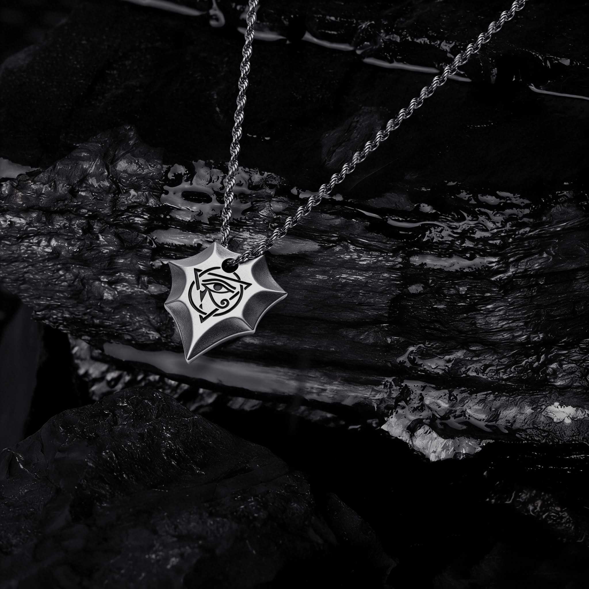 Spiked Shield Necklace