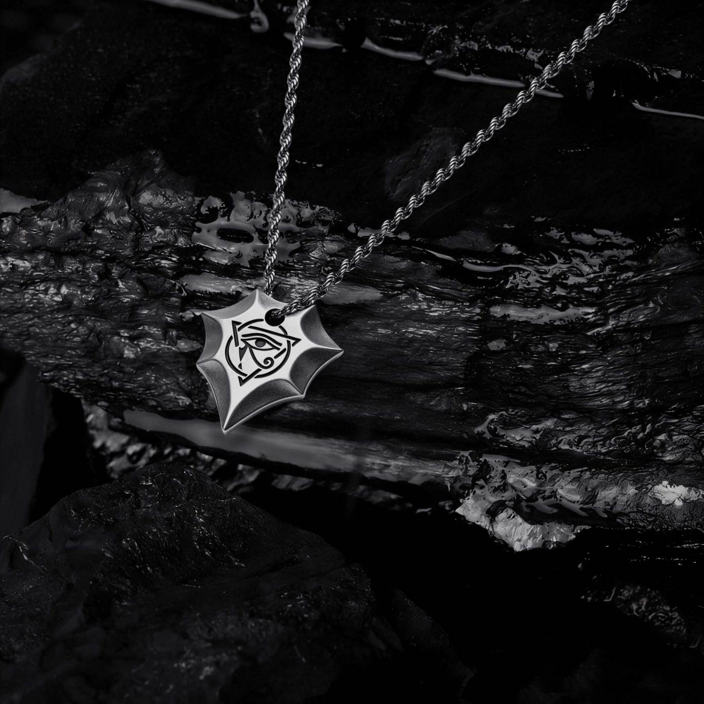 Spiked Shield Necklace