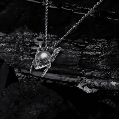 Winged Helmet Necklace