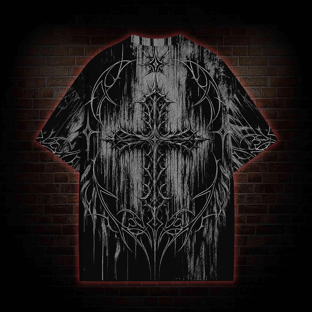 Grunge Thorn Fallen Angel Eco Graphic T-shirt