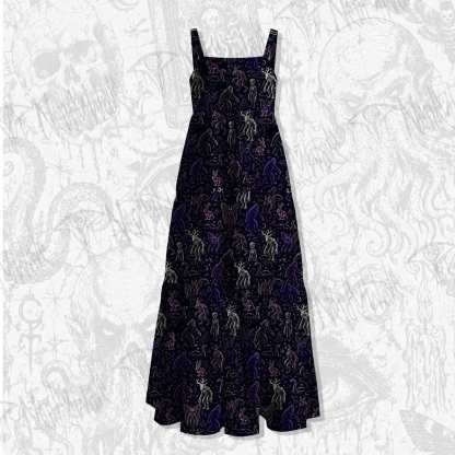 Cryptid Lore Wide Straps Maxi Dress