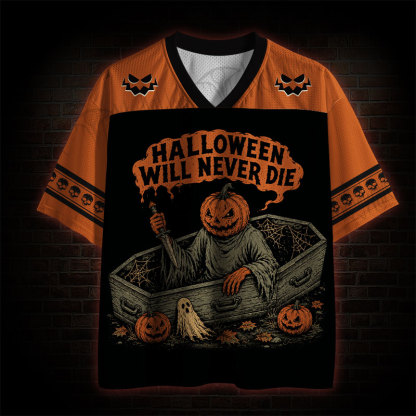 Halloween Will Never Die Pumpkin Mesh Jersey